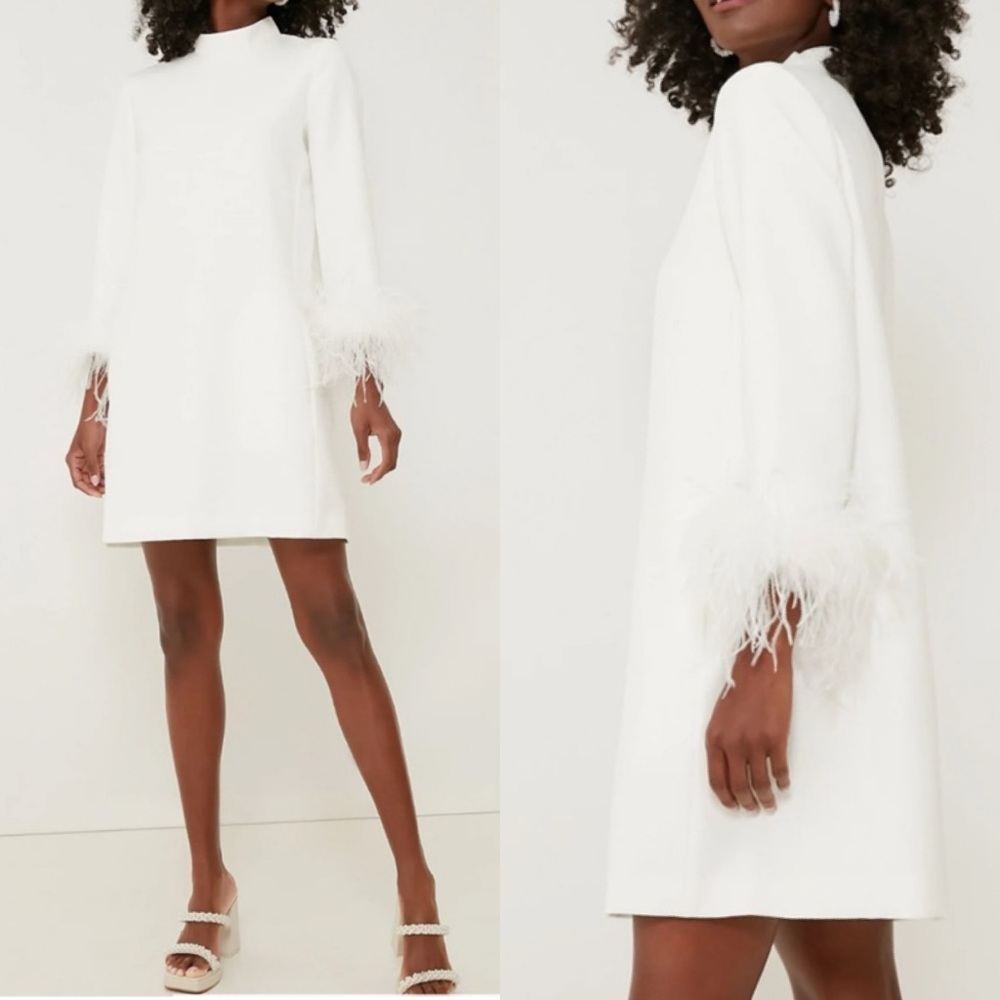 Tuckernuck White Feather Cuff Dress